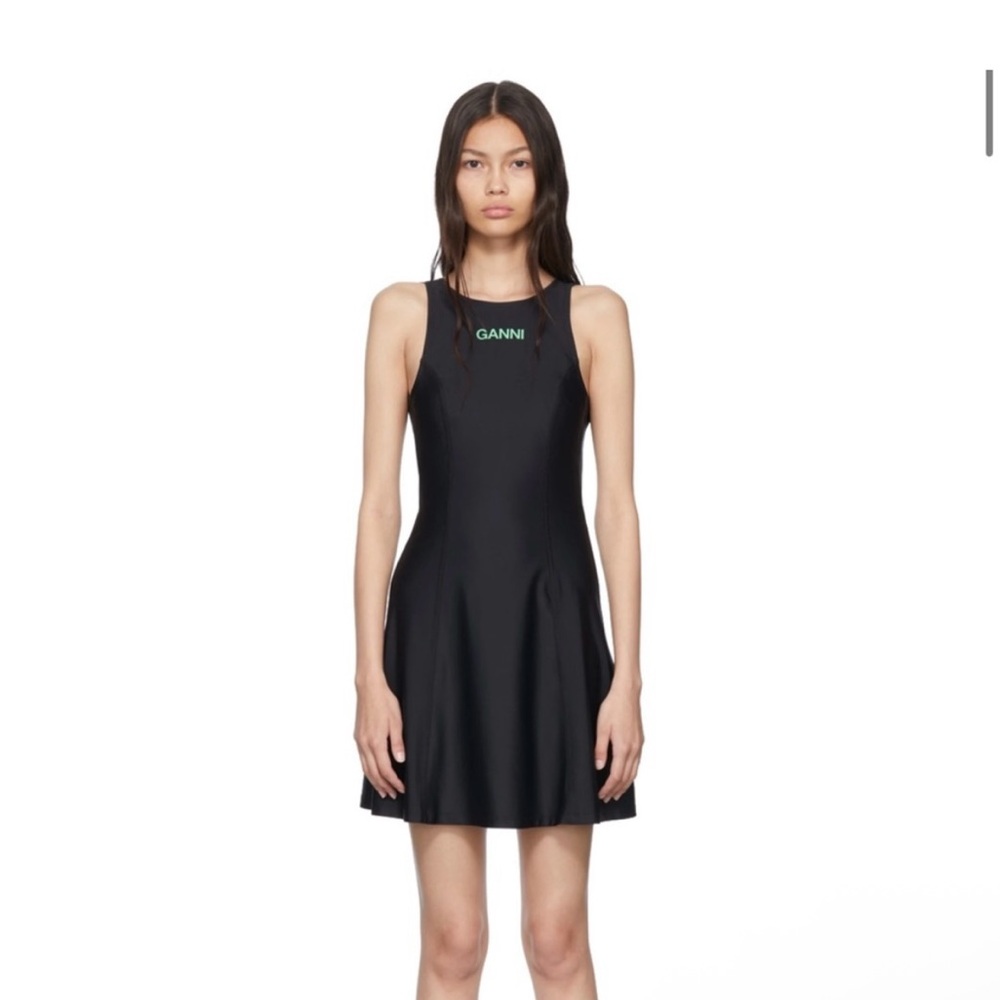 Ganni Black Sport Dress